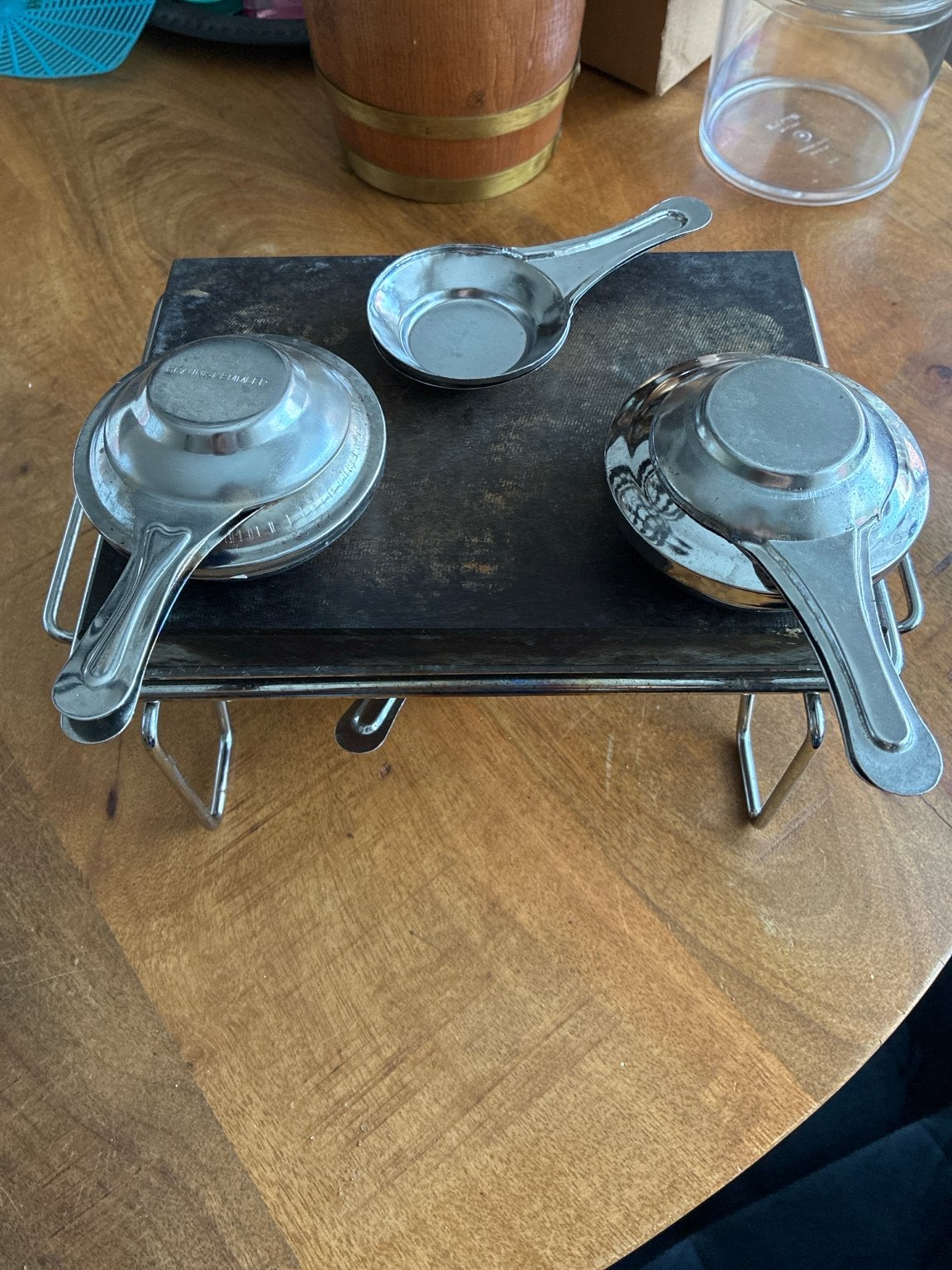 Hendi Steen Grill set compleet in koffer, Huis en Inrichting, Woonaccessoires | Dienbladen, Ophalen, Gebruikt, Rechthoekig, Overige materialen