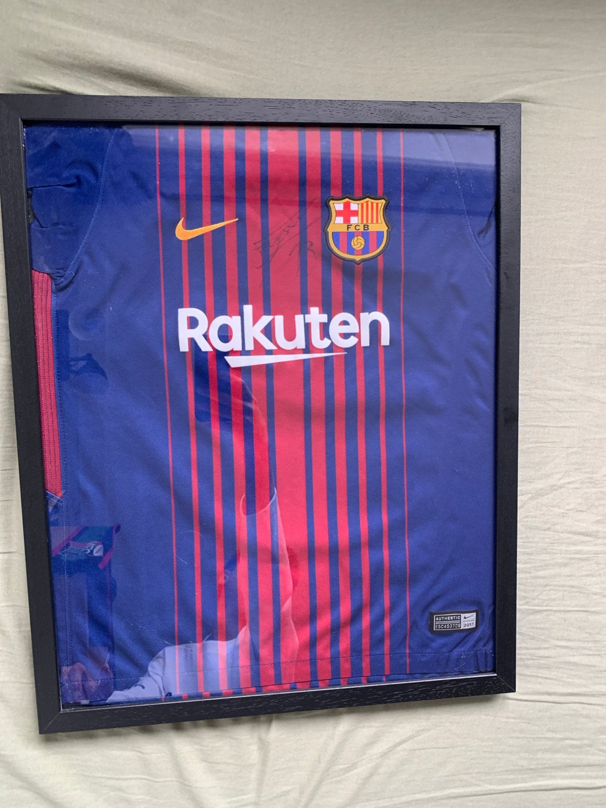 gesigneerd FC Barcelona shirt door jasper cillessen, Ophalen of Verzenden, Zo goed als nieuw, Buitenlandse clubs, Shirt