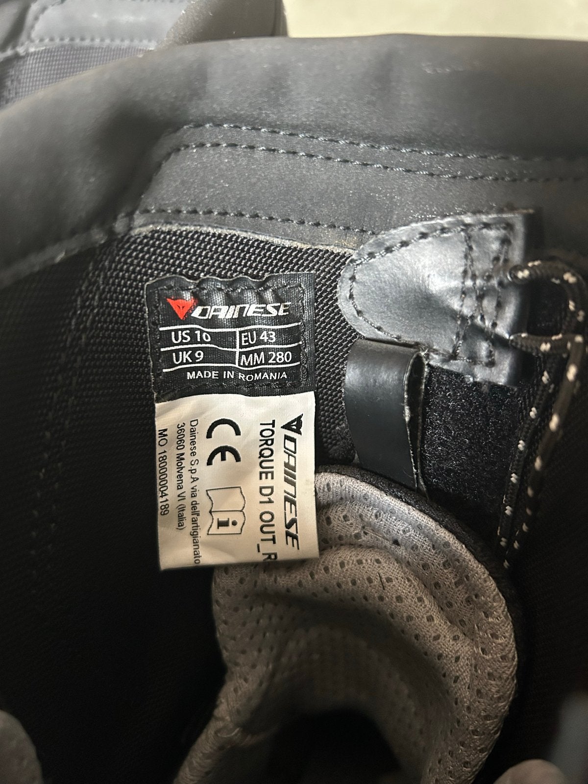 Dainese Torque D1 Out motorlaarzen - EU 43, Ophalen, Tweedehands, Heren, Laarzen