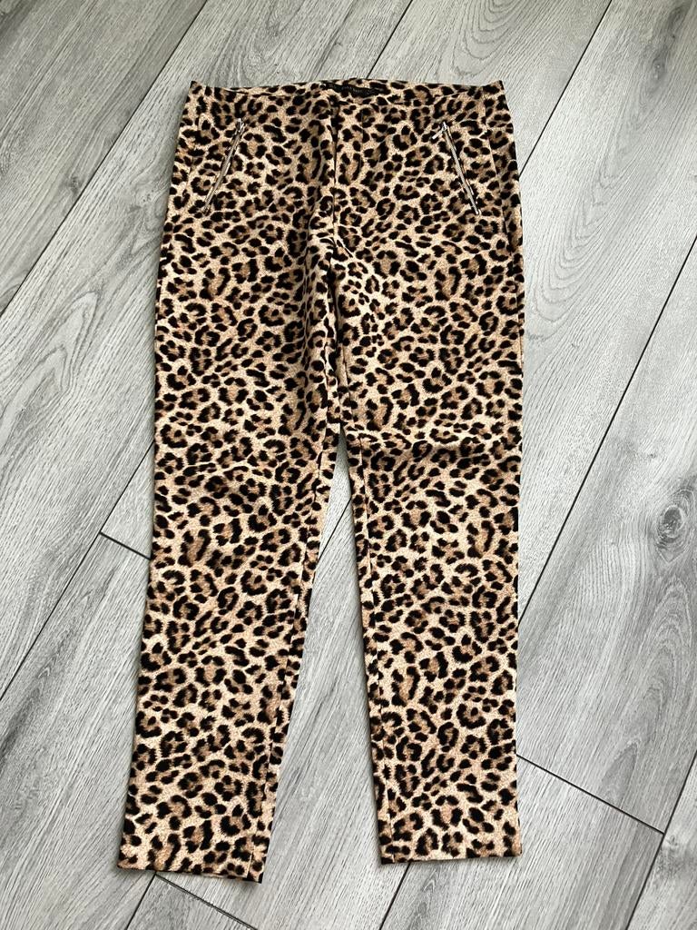 Broek met Luipaard motief, Bruin, Maat 42/44 (L), Ophalen of Verzenden, Zo goed als nieuw