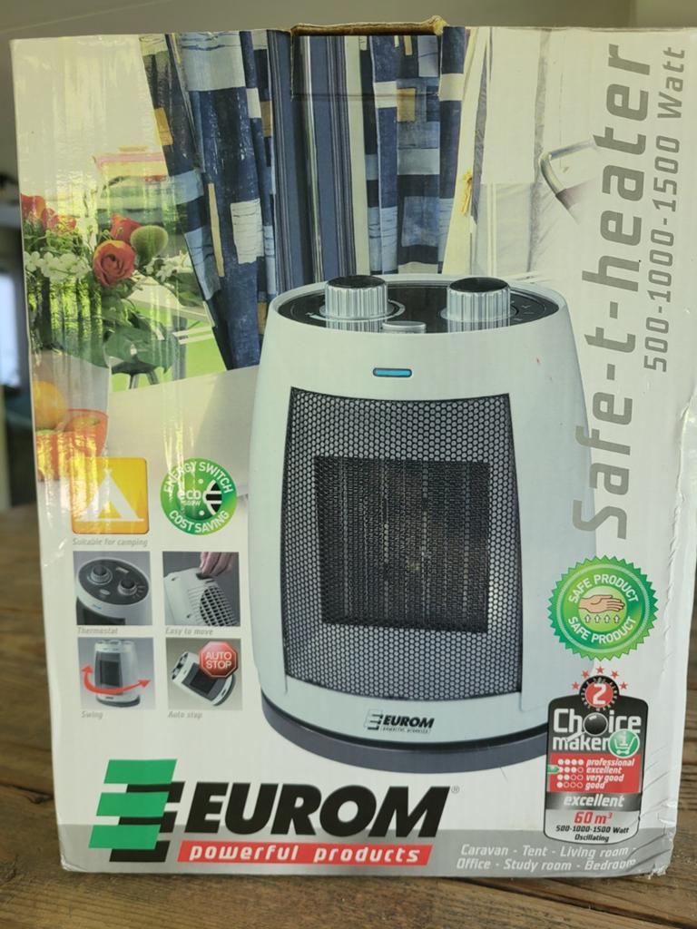 Heater voor in tent, merk Eurom., Ophalen of Verzenden, Gebruikt