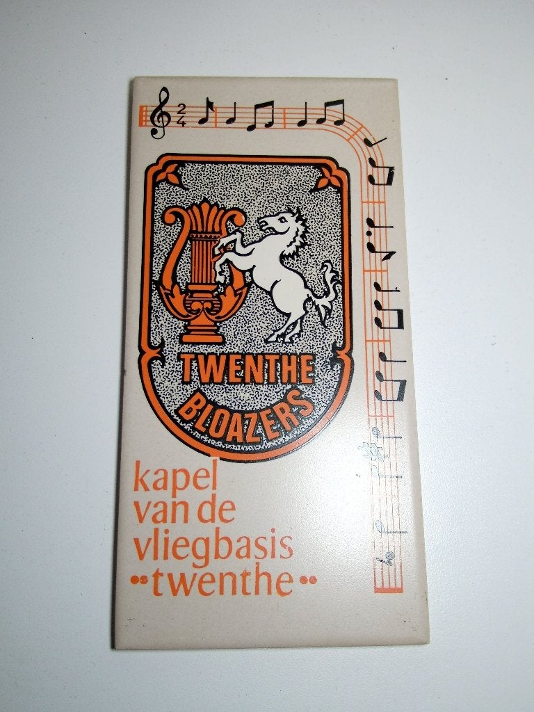 Tegletje "Twenthe Bloazers" Kapel Vliegbasis Twenthe, Ophalen of Verzenden, Luchtmacht, Nederland, Overige typen