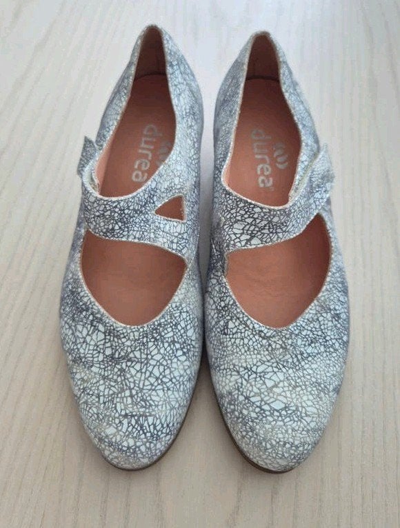 Durea Mary Jane schoenen maat 5,5 (38,5), Kleding | Dames, Schoenen, Durea, Ophalen of Verzenden, Zo goed als nieuw, Wit