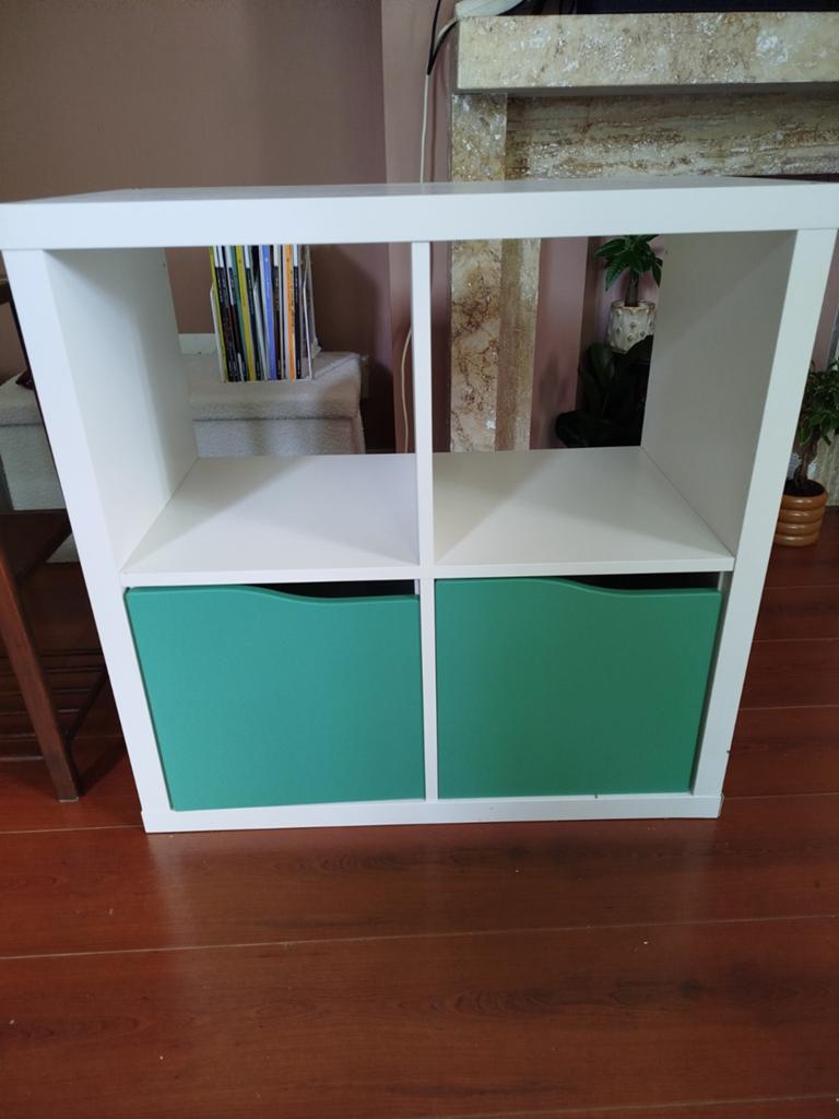 Ikea boekenkast vakkenkast kallax met deurtjes, Ophalen, Gebruikt, 50 tot 100 cm, Minder dan 100 cm