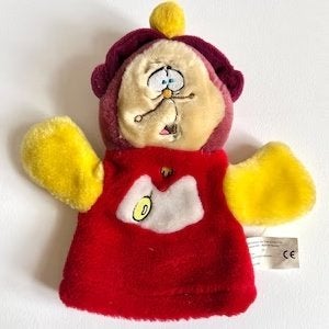 Handpop beauty and the beast klok Disney, Ophalen of Verzenden, Assepoester of Belle, Zo goed als nieuw, Overige typen