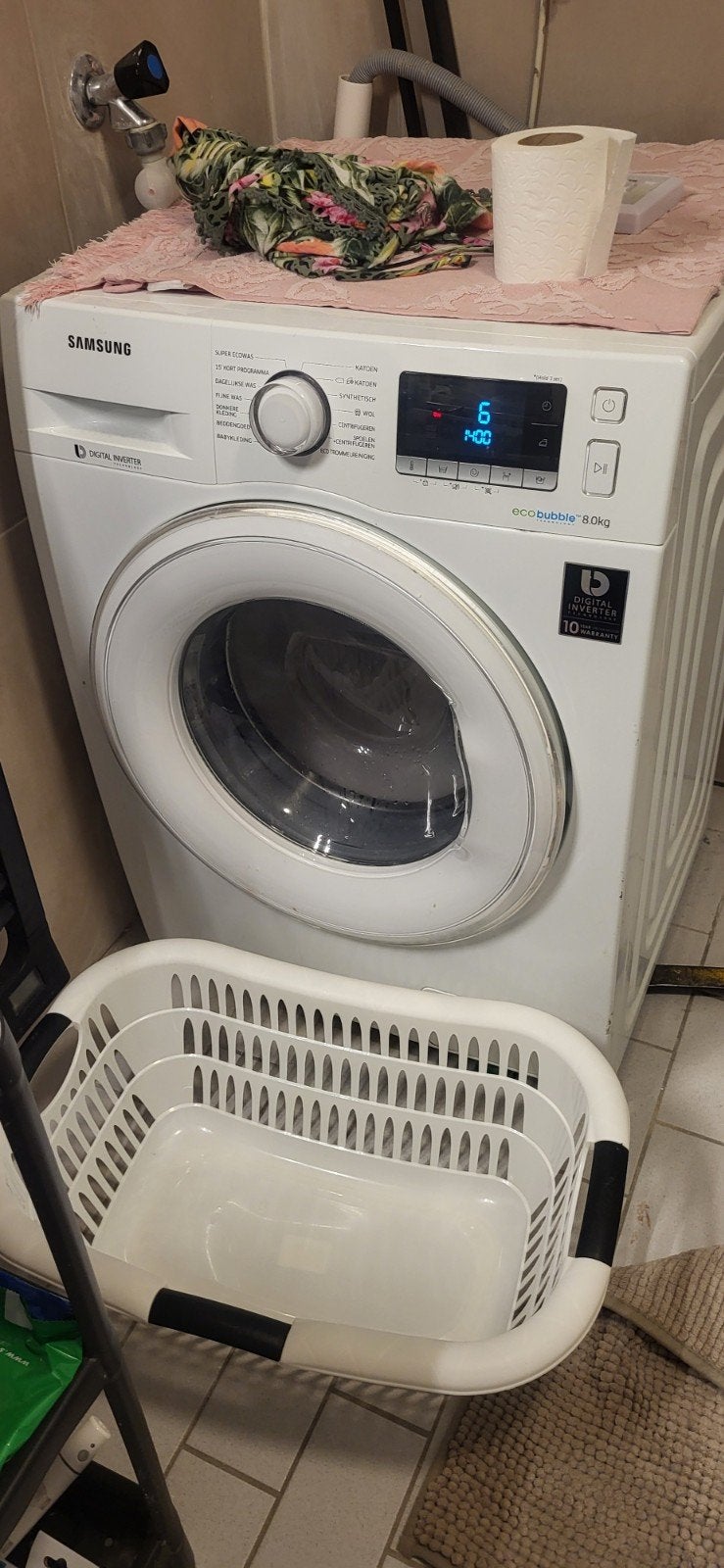 Samsung EcoBubble Wasmachine 8kg - Zo goed als nieuw, Ophalen, 1200 tot 1600 toeren, Gebruikt, 8 tot 10 kg
