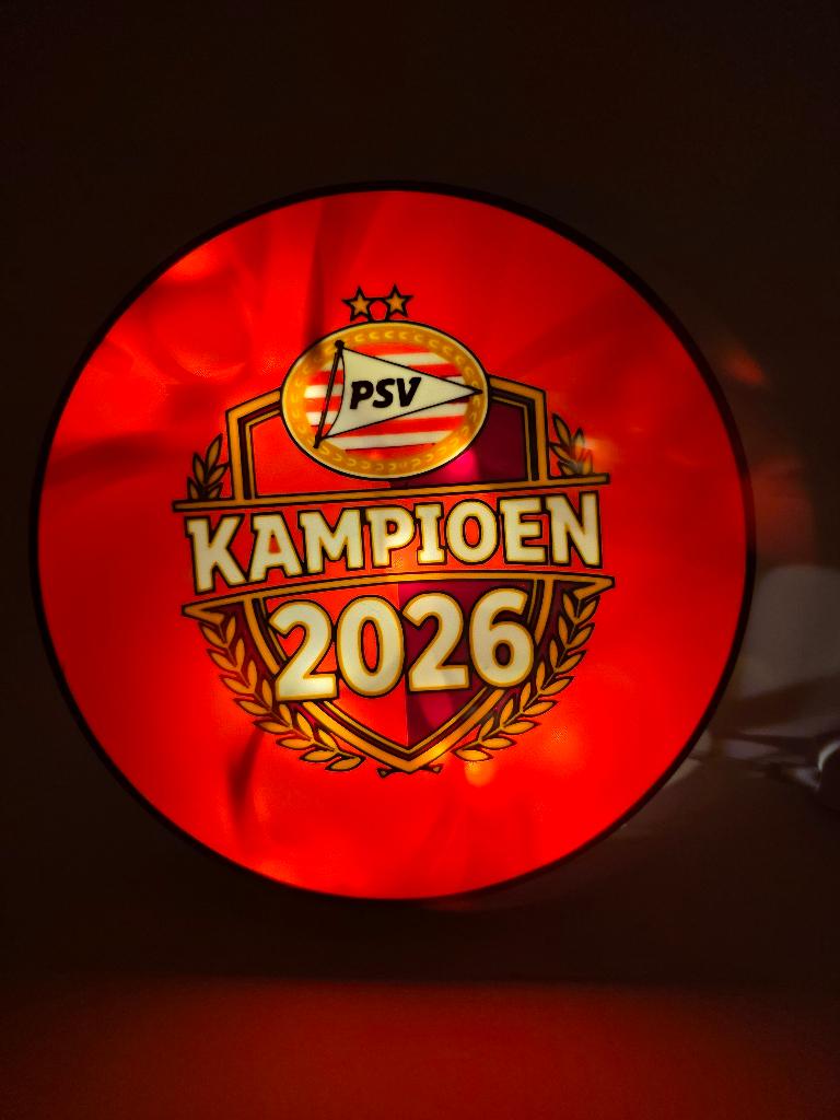 Luxe PSV Kampioen 2026 LED Lichtbak / Sfeerlamp – Nieuw!, Info@koerstechdesign.nl, PSV, Overige typen, Nieuw