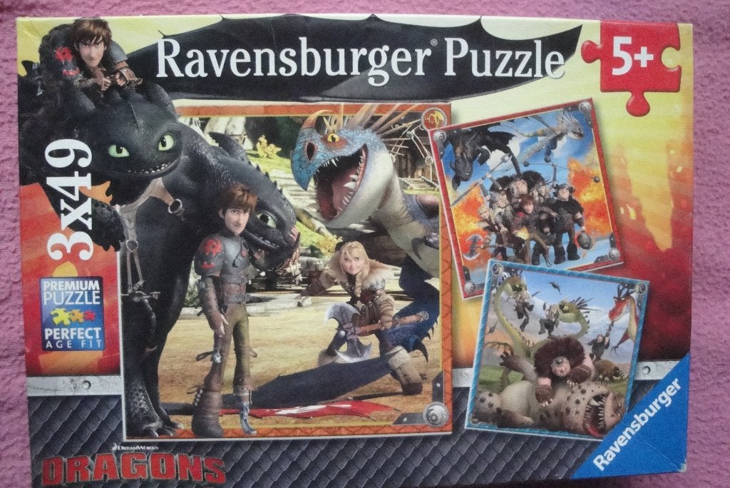 RAVENSBURGER PREMIUM PERFECT KINDERPUZZLE 3x49st. 1,95euro, Ophalen of Verzenden, Minder dan 500 stukjes, Zo goed als nieuw, Legpuzzel
