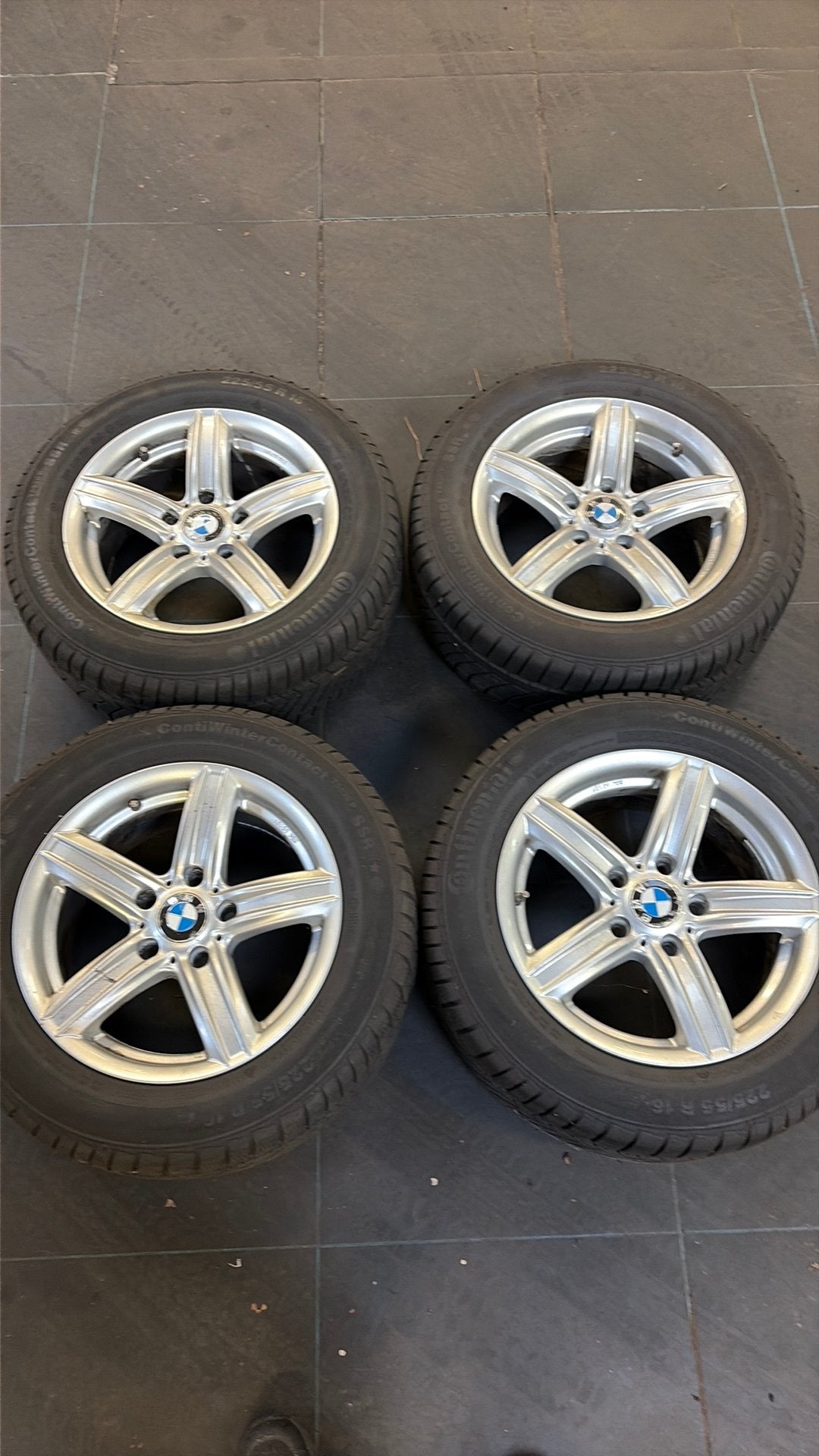 16 inch Winterset BMW - Brock Velgen +  Banden (225/55 R16), Auto-onderdelen, Banden en Velgen, Ophalen, 16 inch, Banden en Velgen