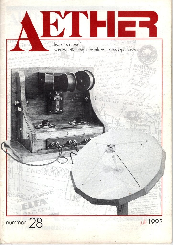 Aether julie 1993 Tijdschrift voor nederlandse omroep, Verzenden, Gebruikt