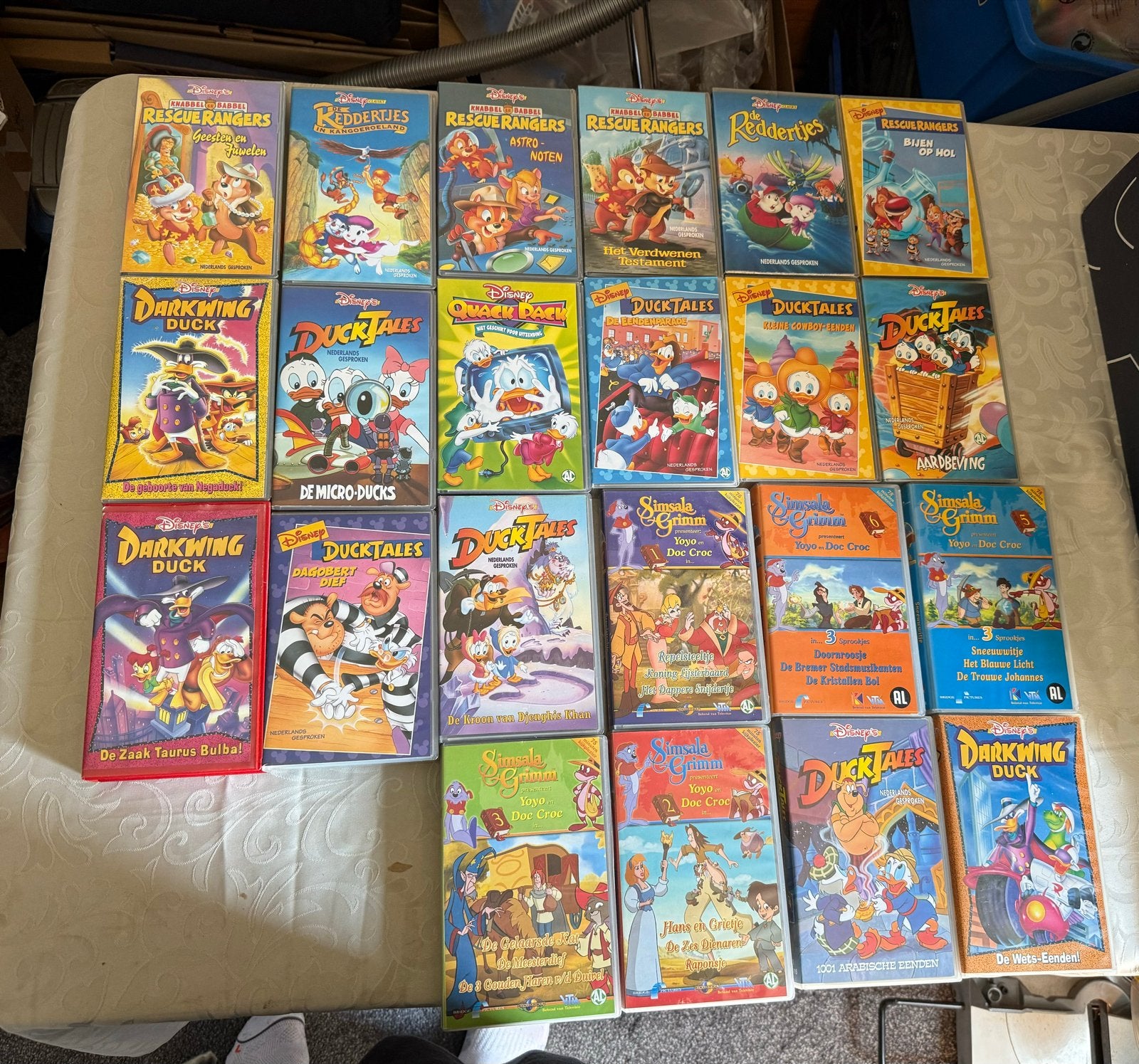 Collectie videobanden - Ducktales, rescue rangers, etc., Gebruikt, Alle leeftijden, Kinderfilm, VHS