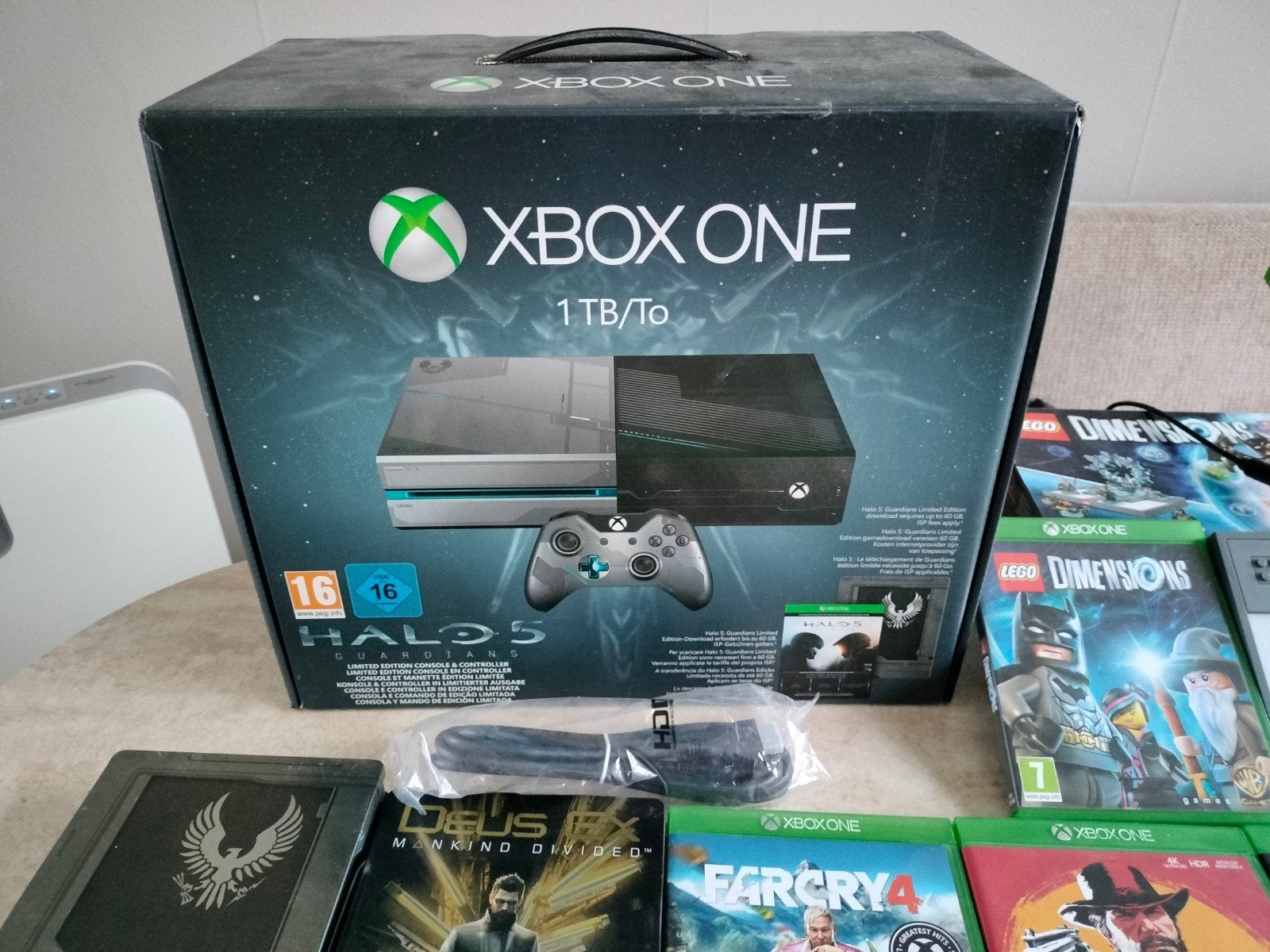Xbox One Halo Special Edition, Ophalen, Met games, Xbox One, Met 2 controllers