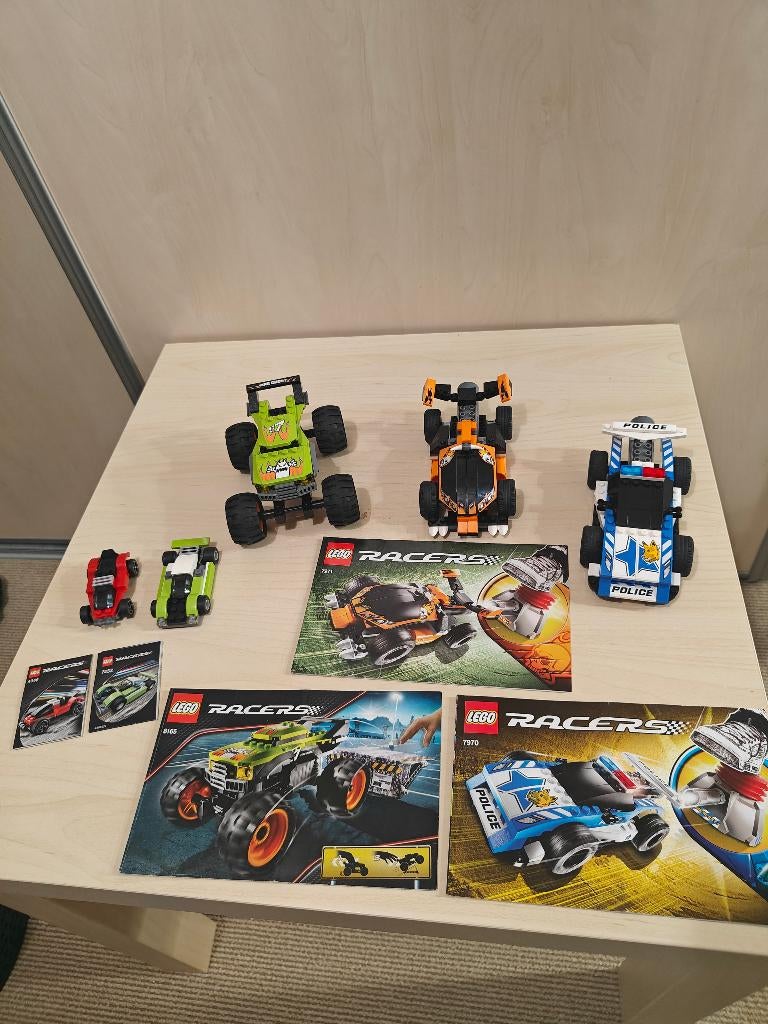 LEGO Racers bundel – 10 sets met boekjes, Gebruikt, Lego, Ophalen of Verzenden, Compleet