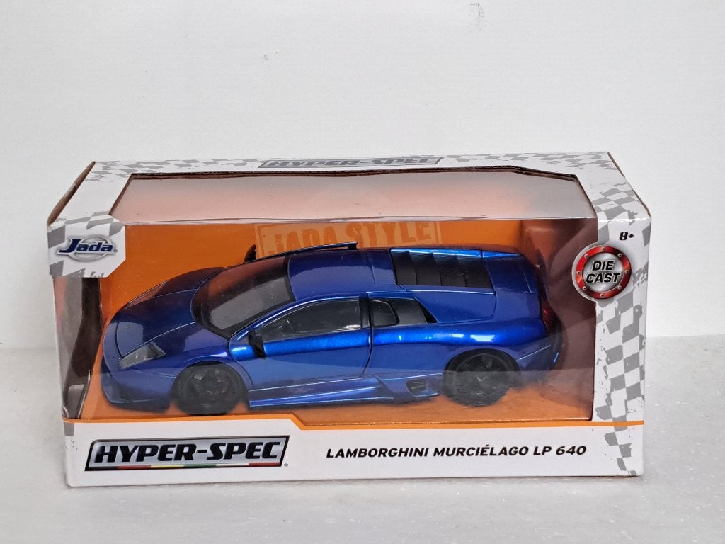 Lamborghini Murcielago LP640 blauw 1/24 uniek, Ophalen of Verzenden, Zo goed als nieuw, Auto, Overige merken