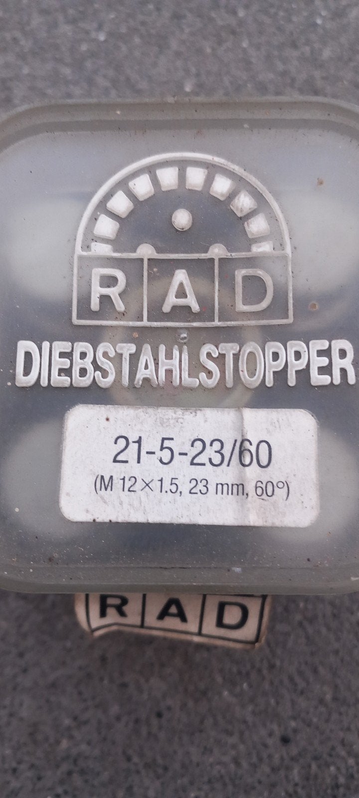 RAD Diebstahlstopper M12x1.5, 23mm, 60 met VW sleutel, Ophalen of Verzenden, Zo goed als nieuw