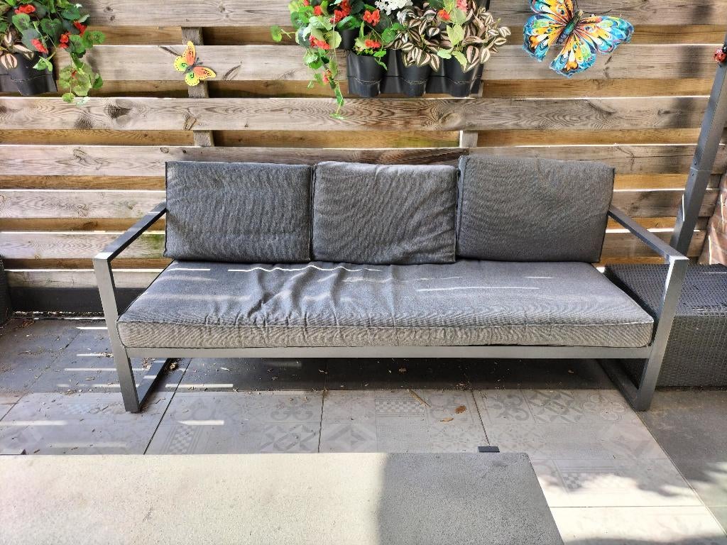 Loungeset jutlandia, Ophalen, 5 zitplaatsen, Gebruikt, Aluminium