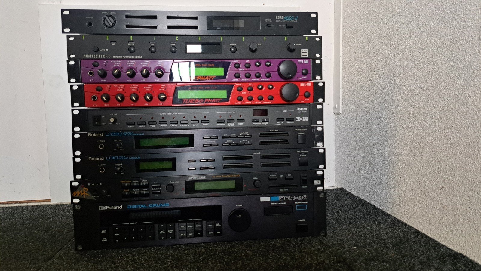 E-Mu, Roland, Korg, Ensoniq, GEM modules, Ophalen, Gebruikt