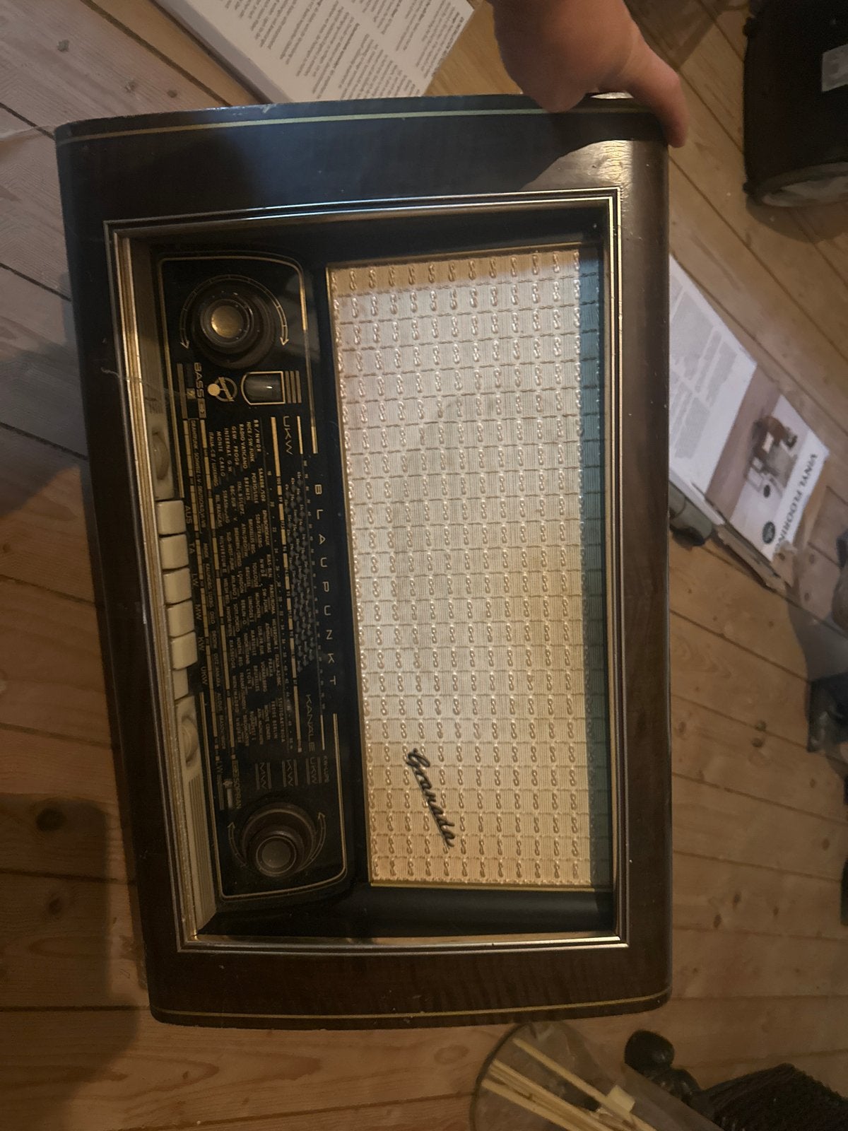 Vintage Blaupunkt Granada buizenradio - Niet werkend, Ophalen of Verzenden, Niet werkend, Radio