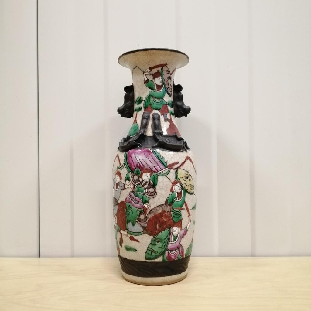 Nanking Chinese Vaas | Handgeschilderd | Ca. 100 jaar oud!, Antiek en Kunst, Antiek | Vazen, Ophalen of Verzenden