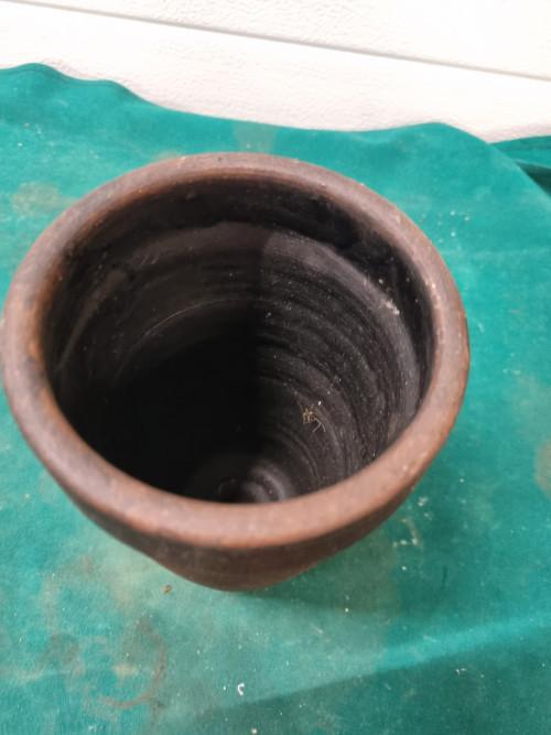 bloempot bruin aardewerk, Ophalen of Verzenden, 'T Olde Gre-j, Info@toldegrej.nl, Endepoelstraat 20f Didam