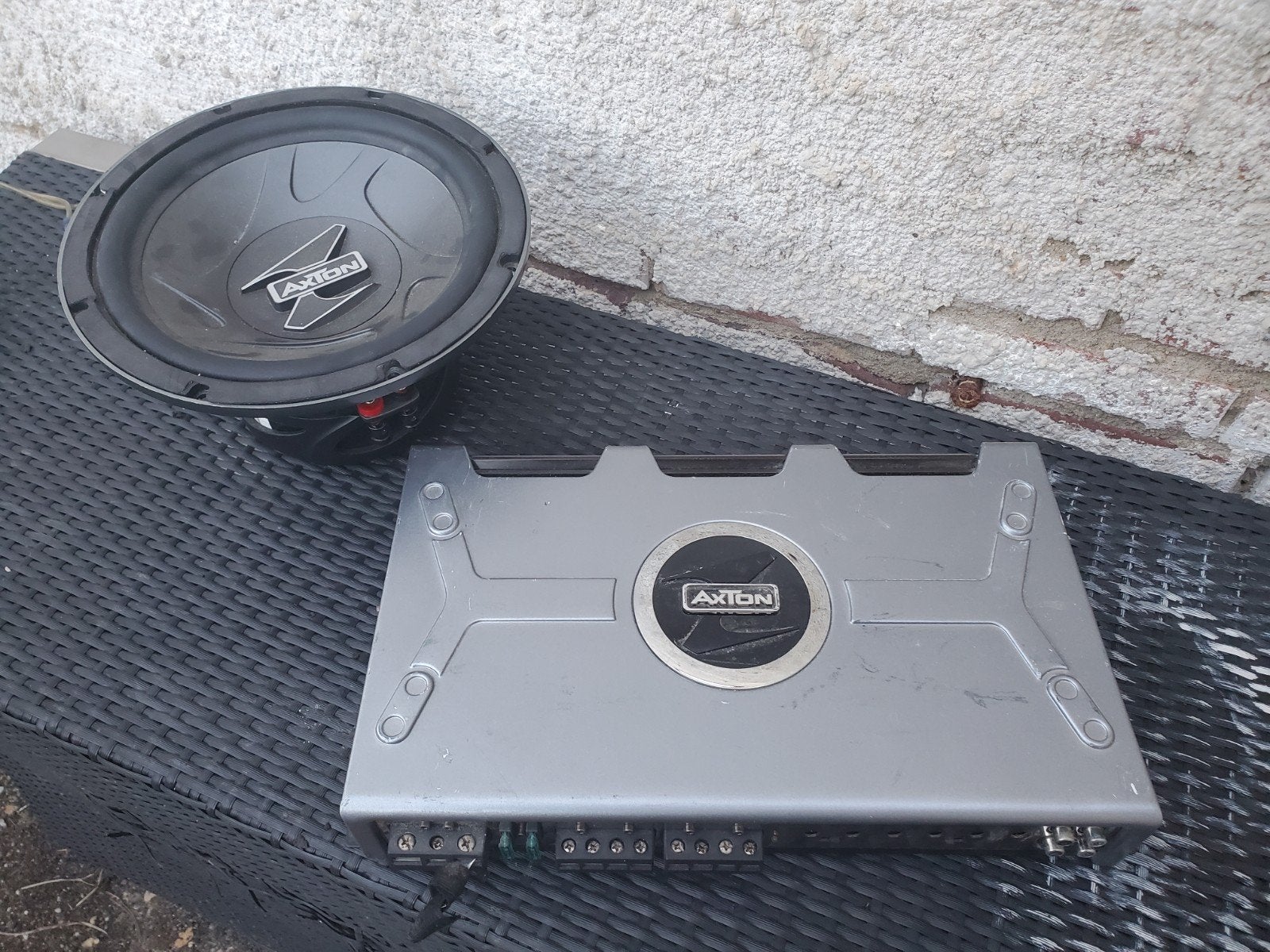 Versterker + subwoofer cone, Auto diversen, Ophalen of Verzenden