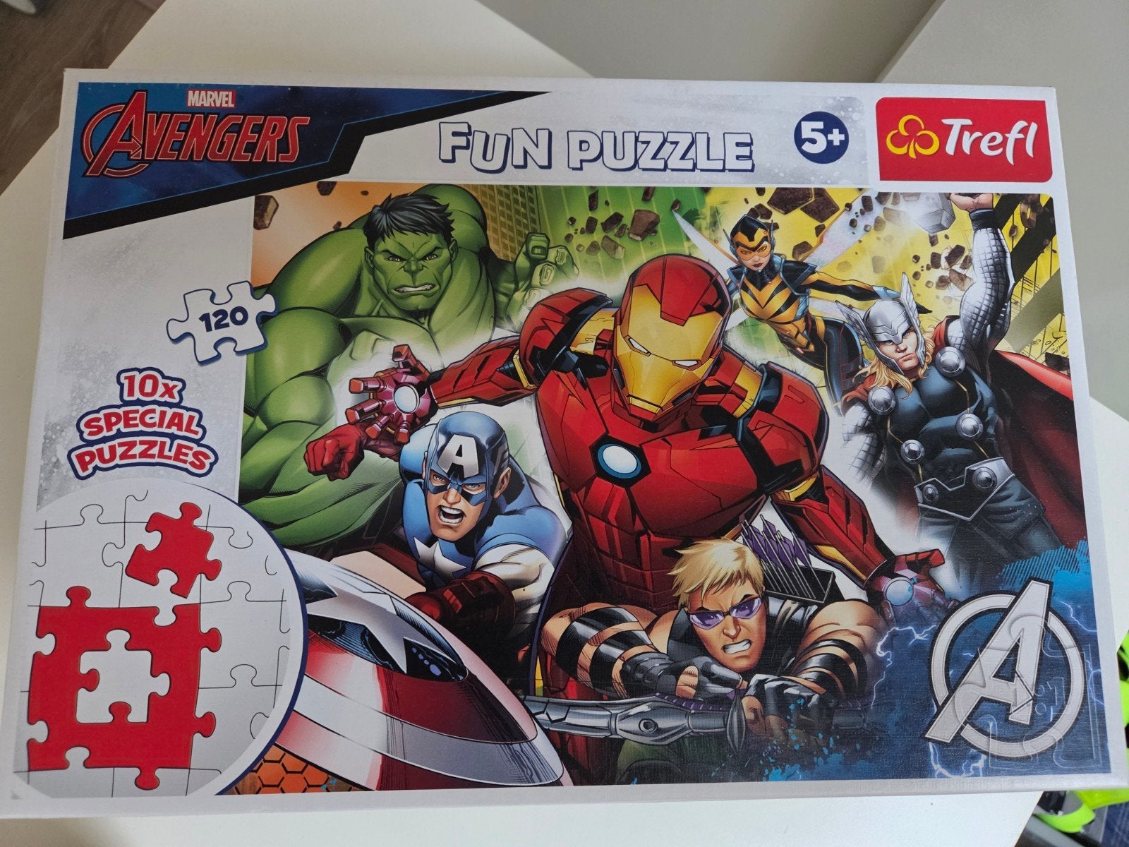 Trefl Avengers Fun Puzzle 120 stukjes, Ophalen, Meer dan 50 stukjes, Gebruikt, 6 jaar of ouder