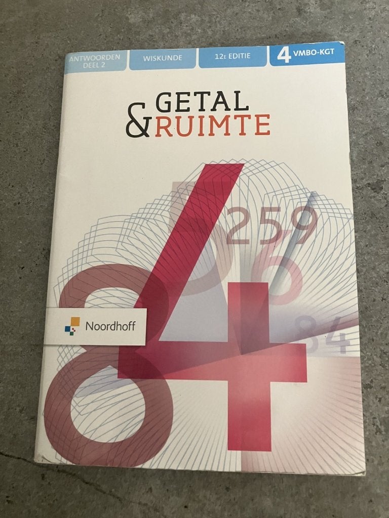 Getal & Ruimte 12e ed. FLEX 4 vmbo kgt deel 2, Boeken, Ophalen of Verzenden, Gelezen, VMBO