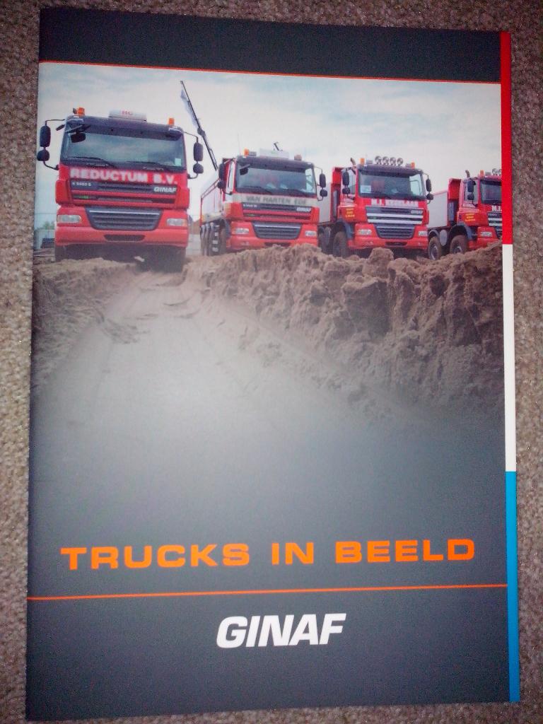 3x GINAF brochures folders: X6 Euro 6 + X6 + Trucks in beeld, Boeken, Auto's | Folders en Tijdschriften, Zo goed als nieuw, Overige merken