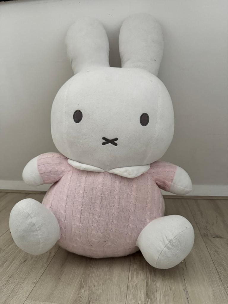 Nijntje roze 60 cm, Kinderen en Baby's, Speelgoed | Knuffels en Pluche, Ophalen, Zo goed als nieuw, Konijn