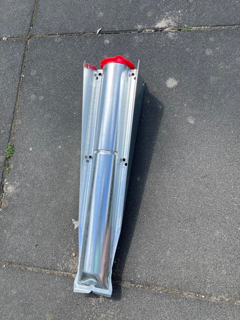 Brabantia verzinkte paalhouder/grondanker met rode dop, Ophalen of Verzenden, Nieuw