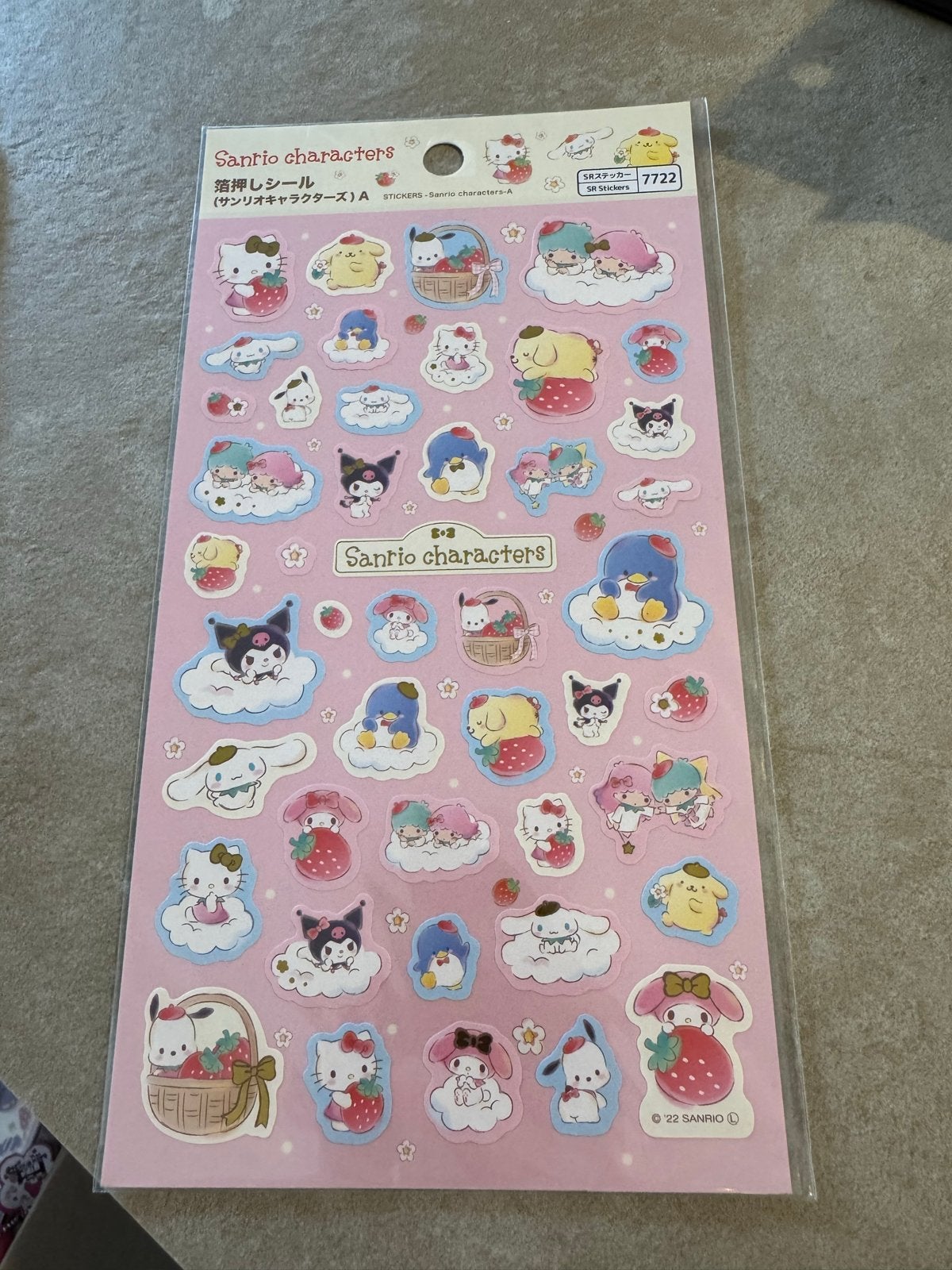 Sanrio Characters Stickers - Hello Kitty, My Melody, Cinnamo, Verzenden, Nieuw, Strip of Tekenfilm