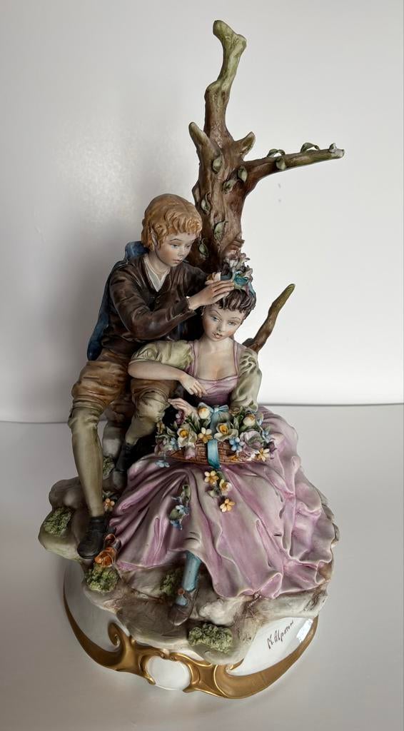 Groot Capodimonte porseleine beeld van M. Alparone (40cm), Ophalen of Verzenden