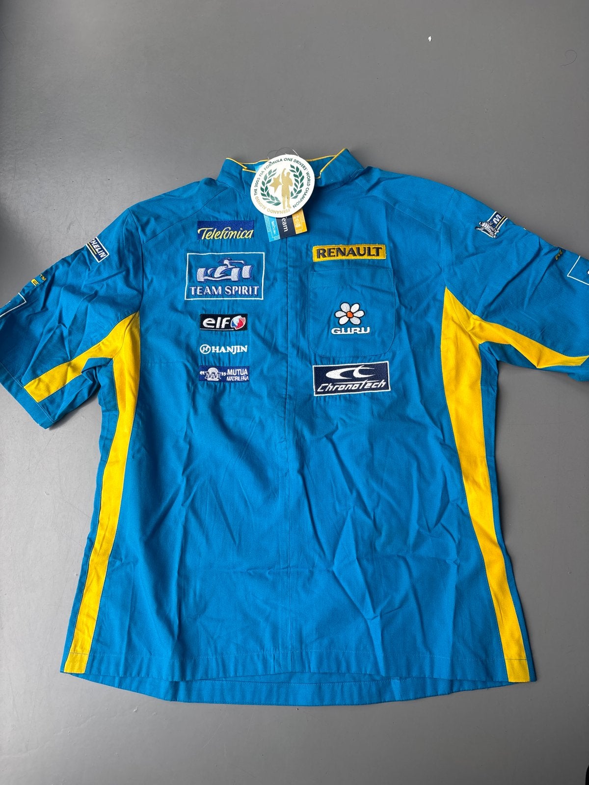Renault F1 Team Shirt 2005 Fernando Alonso Wereldkampioen, Ophalen, Nieuw, Blauw