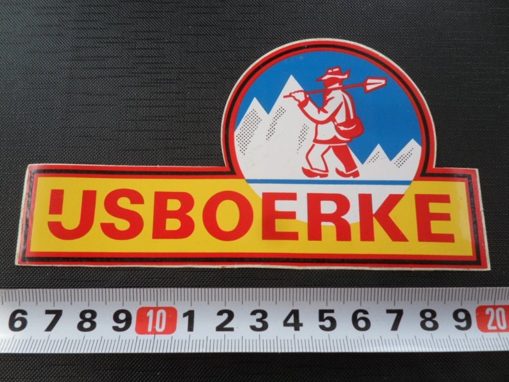 sticker IJSBOERKE  PL001 *, Verzamelen, Ophalen of Verzenden, Zo goed als nieuw