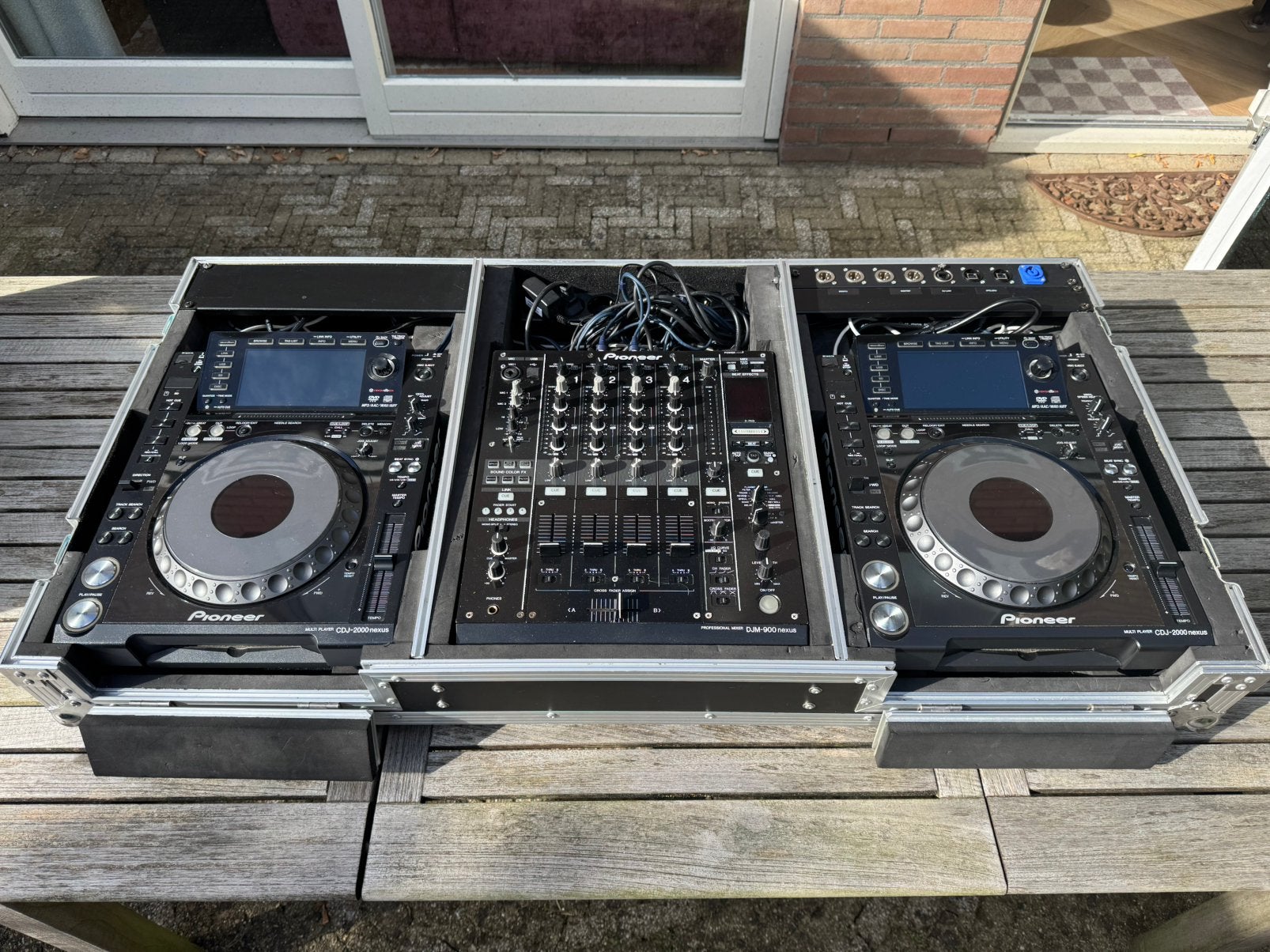Pioneer Nexus DJ Set 2X CDJ 2000 1X DJM 900 Topstaat + Case!, Ophalen, Zo goed als nieuw, Pioneer