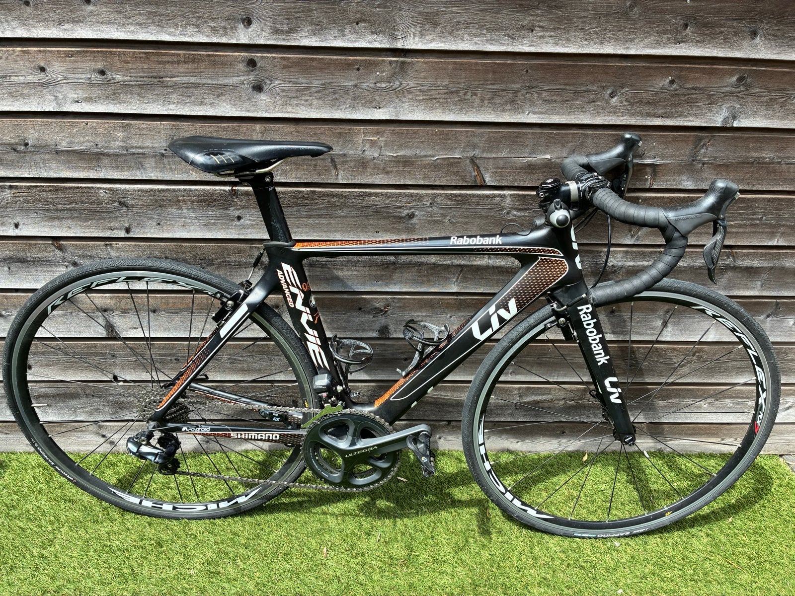 Liv Envie Advanced racefiets Rabobank - Framemaat 48, 28 inch, Gebruikt, Carbon, Velgrem