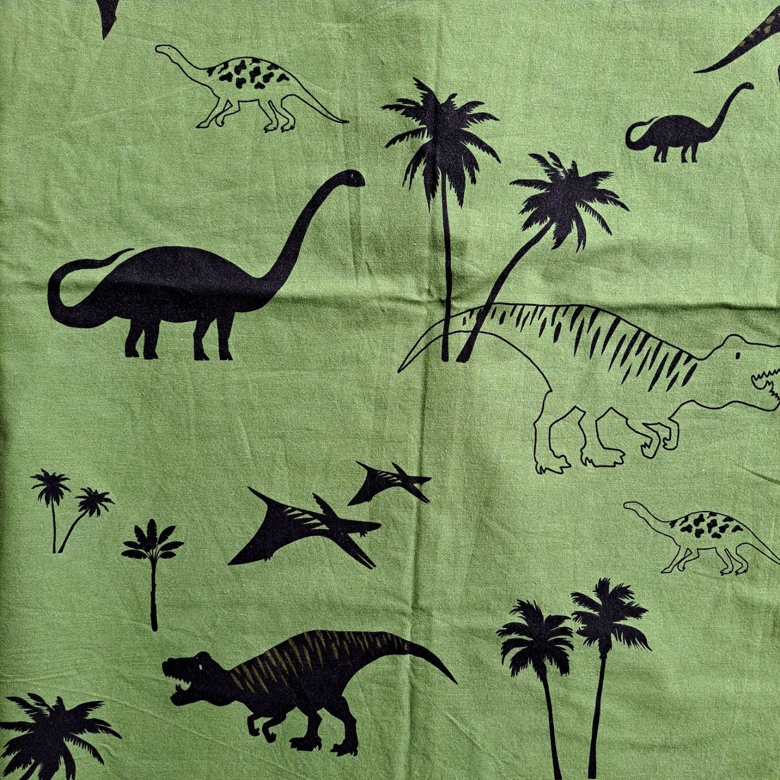 Nous kids dekbedovertrek Dino met sloop, Overige merken, Instopstrook, Jongetje of Meisje, Ophalen of Verzenden