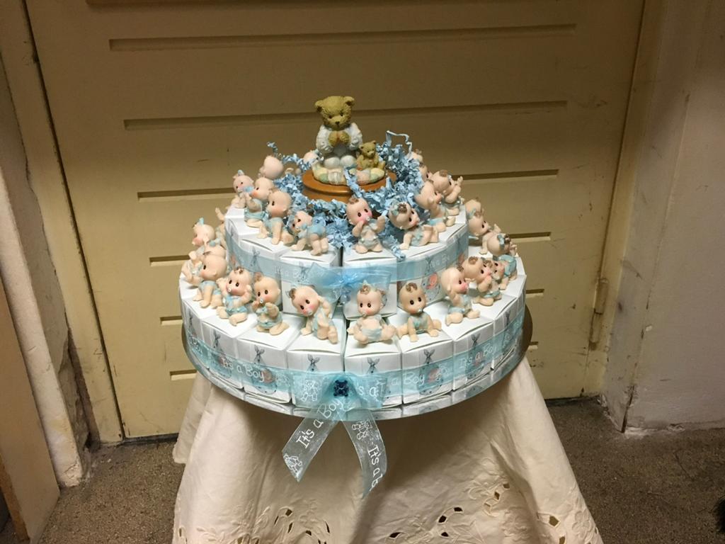 Te koop luxe geboorte bedankjes taart, Ophalen, Nieuw, Kraamcadeau