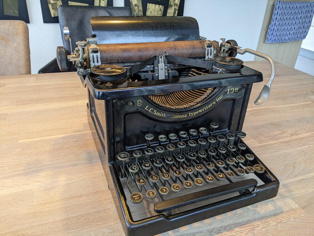 Decoratieve antieke Smith Corona typemachine, Diversen, Ophalen, Gebruikt