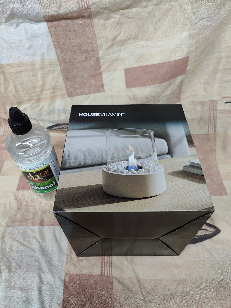 HOUSEVITAMIN Bio Ethanol Tafelhaard - Nieuw in doos, Ophalen, Overige typen, Nieuw, Glas