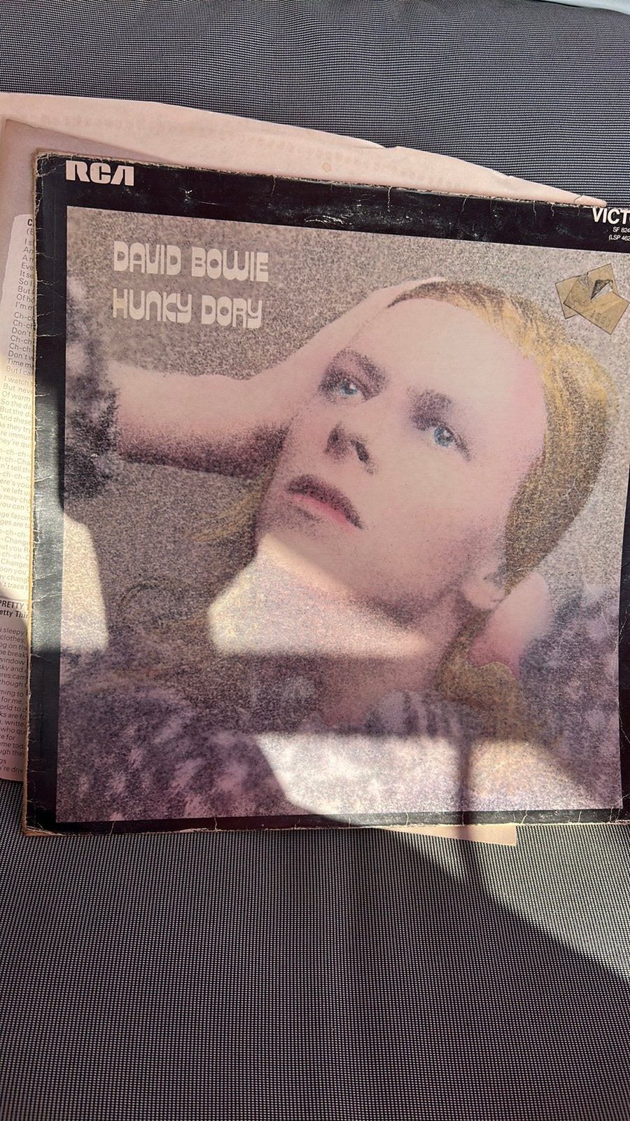 David Bowie / hunky dory , vroege uk persing, Ophalen of Verzenden, Zo goed als nieuw, 12 inch, Poprock