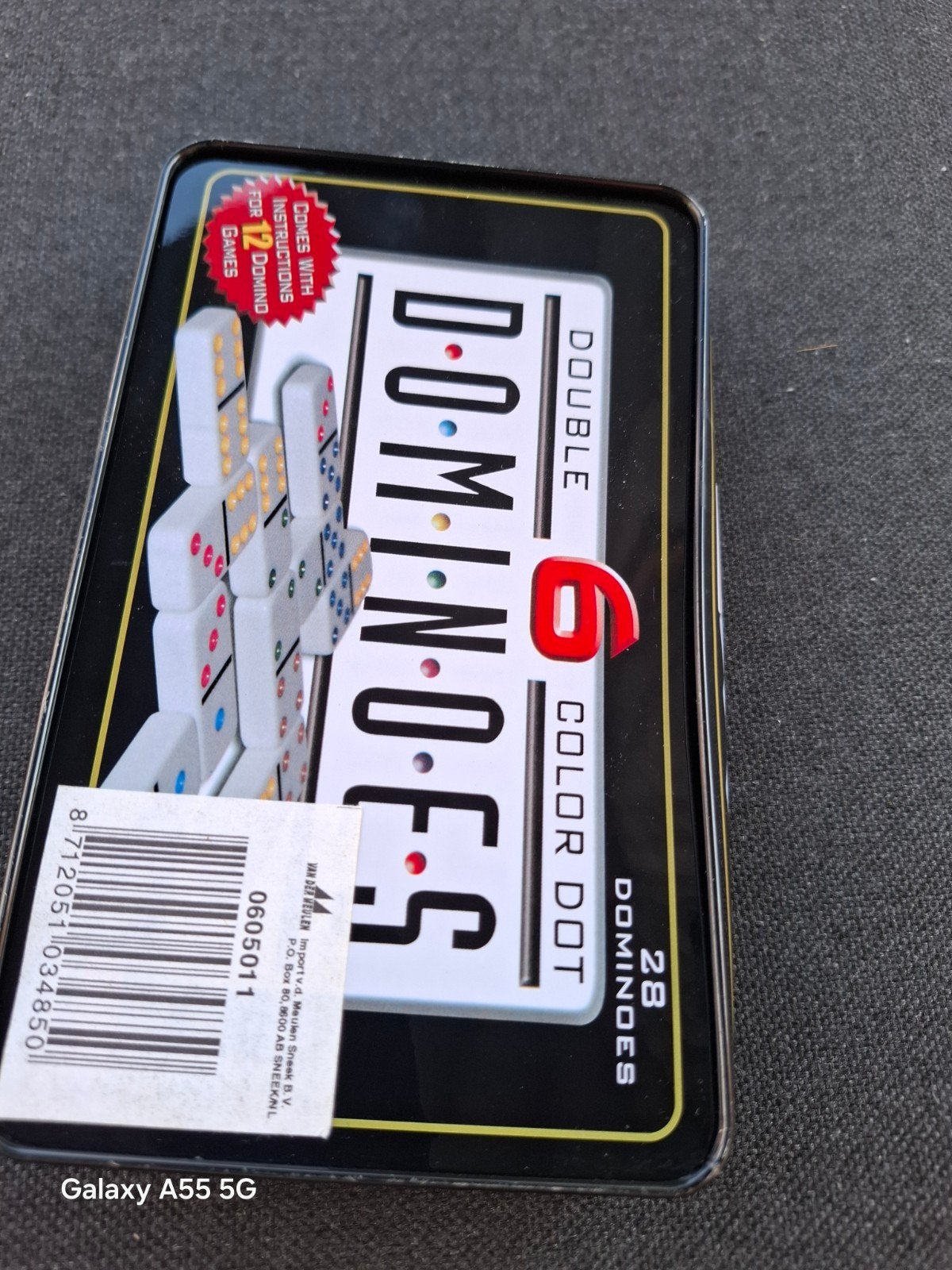 Double 6 Dominos - Kleurrijke stippen - 28 dominostenen, World of Board Games B.V., World of Board Games B.V., Ophalen of Verzenden