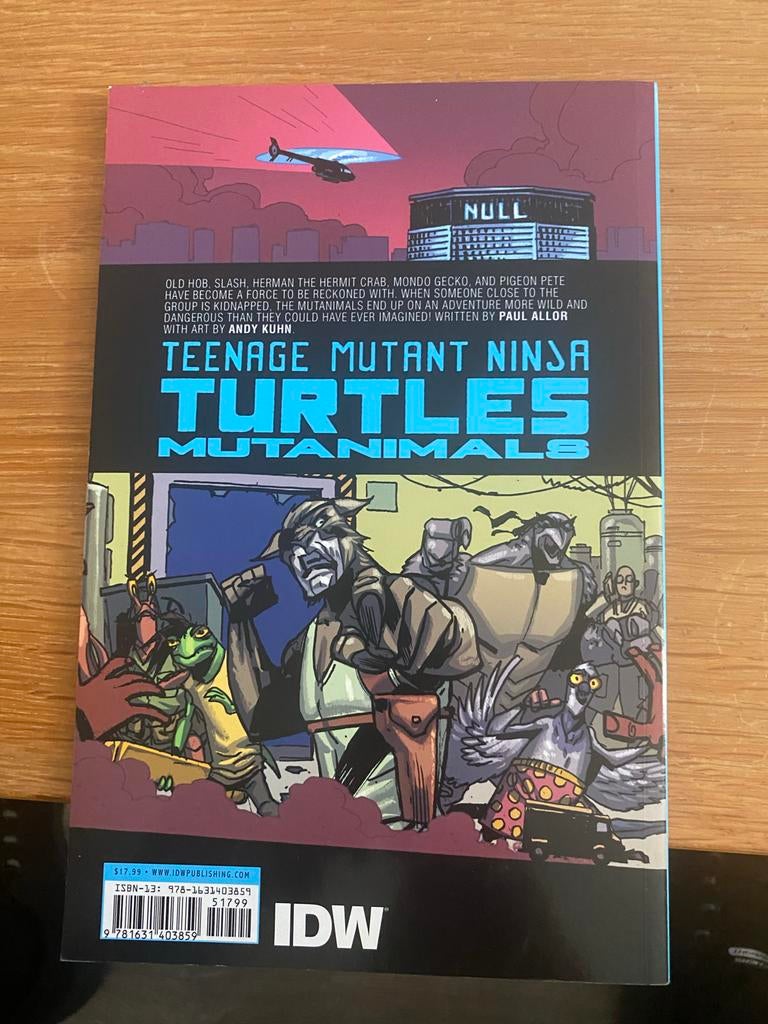 Teenage Mutant Ninja Turtles Mutanimals Stripboek, Ophalen of Verzenden, Zo goed als nieuw