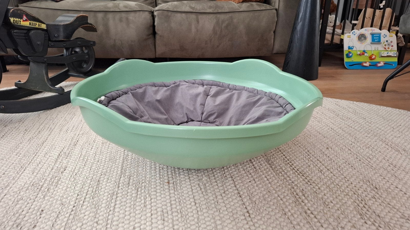 Gonge Mini Nordic wiebel tol inclusief kussen, Kinderen en Baby's, Speelgoed | Babyspeelgoed, Ophalen, Zo goed als nieuw, Overige typen