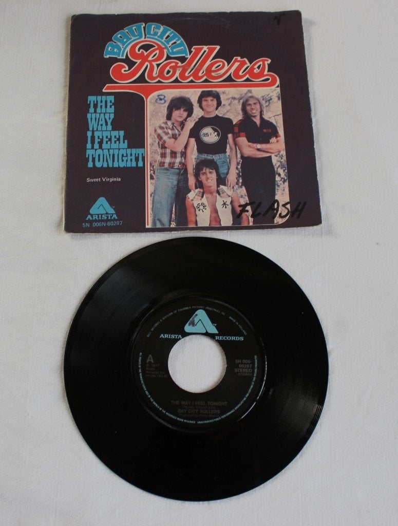 bay city rollers - the way I feel tonight, Cd's en Dvd's, Vinyl Singles, Ophalen of Verzenden, Zo goed als nieuw, 7 inch, Pop