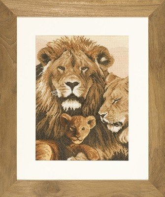 Borduurpakket Lion family 35047 pn0008116, ., Nieuw, Ophalen of Verzenden, .