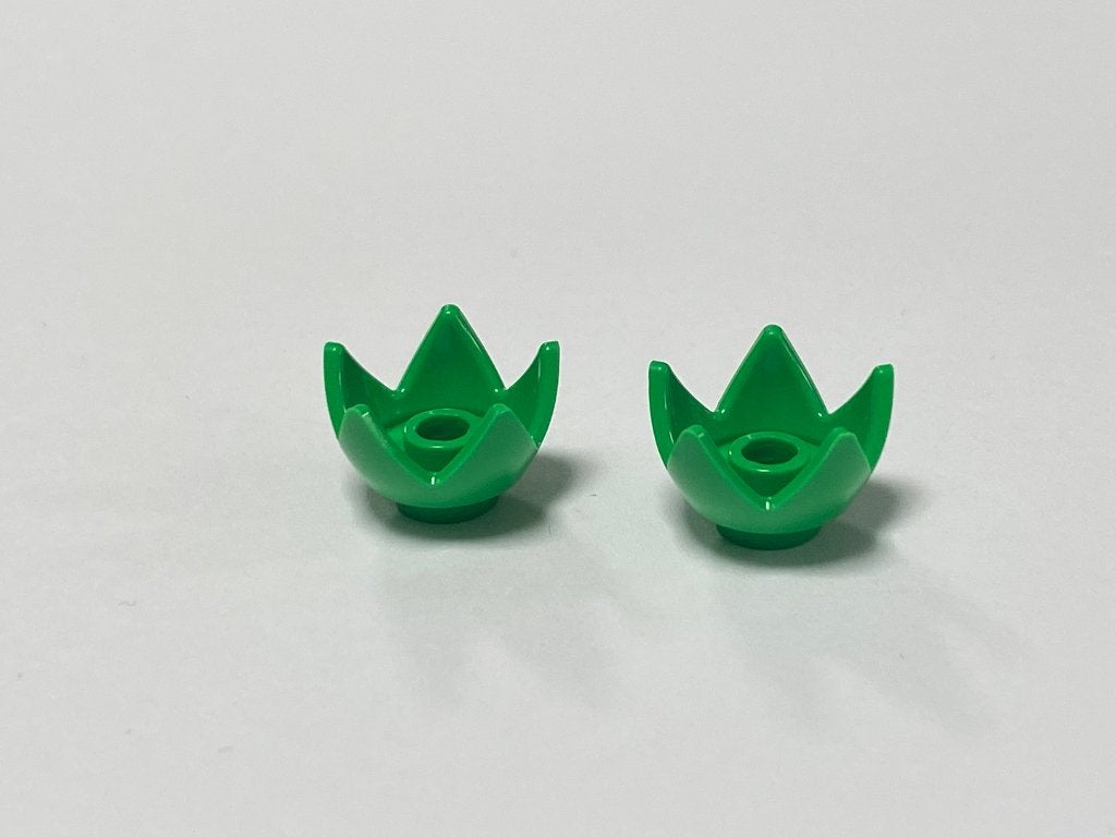 Partij Lego 2x nieuwe kroon / bloem in diverse kleuren
