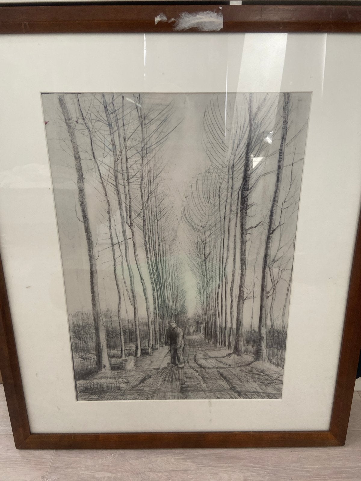 Print van Vincent van Gogh - Laan met populieren, Antiek en Kunst, Kunst | Tekeningen en Foto's, Ophalen, Print, Print/reproductie