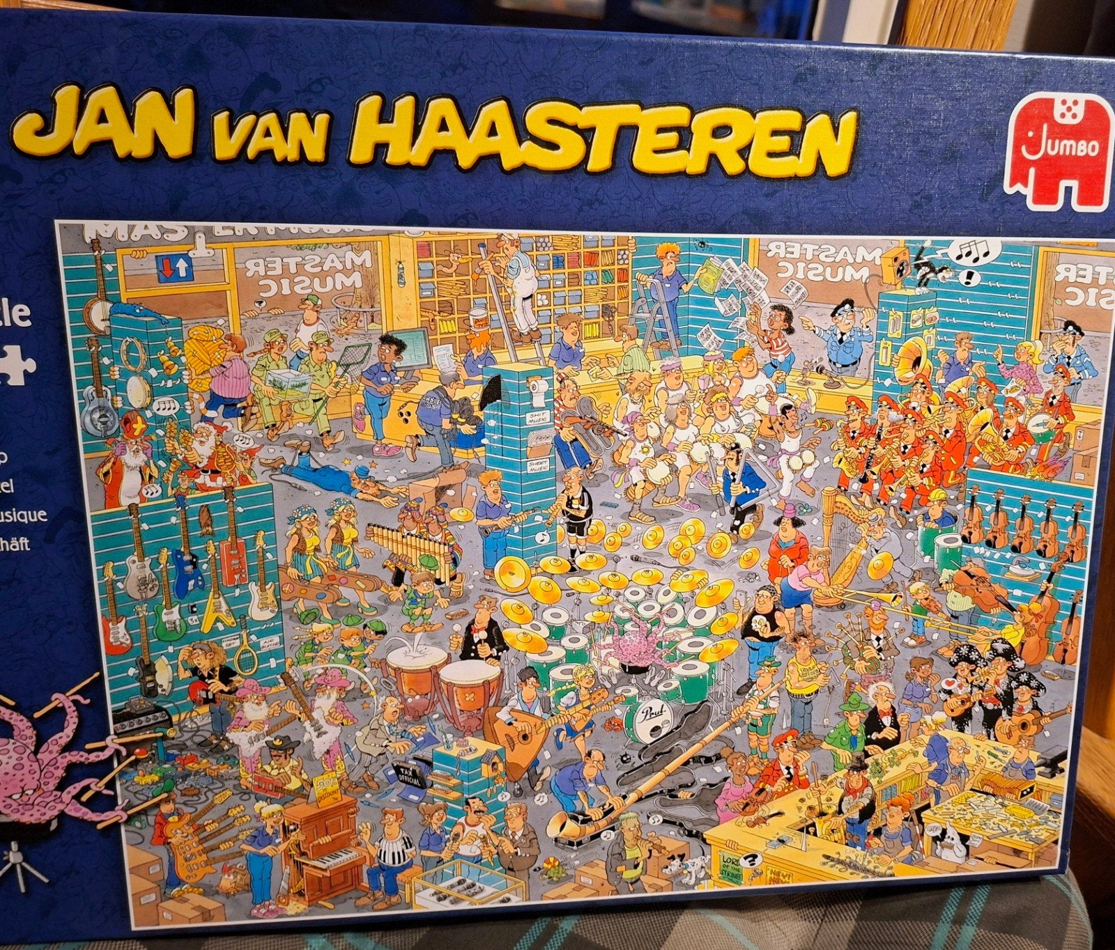 Jan van Haasteren de muziekwinkel, Hobby en Vrije tijd, Denksport en Puzzels, Ophalen, Meer dan 1500 stukjes, Zo goed als nieuw