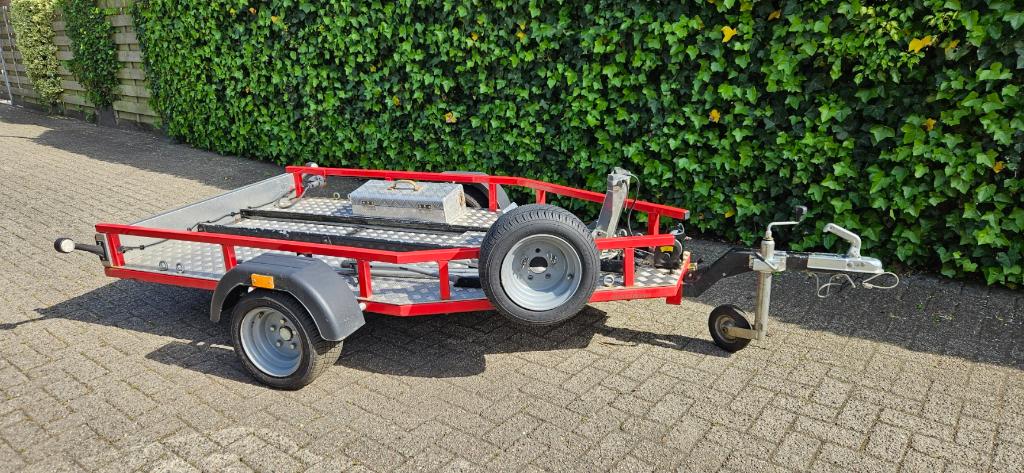 motor trailer met elektrische Lier, Auto diversen, Aanhangers en Bagagewagens, Ophalen, Gebruikt
